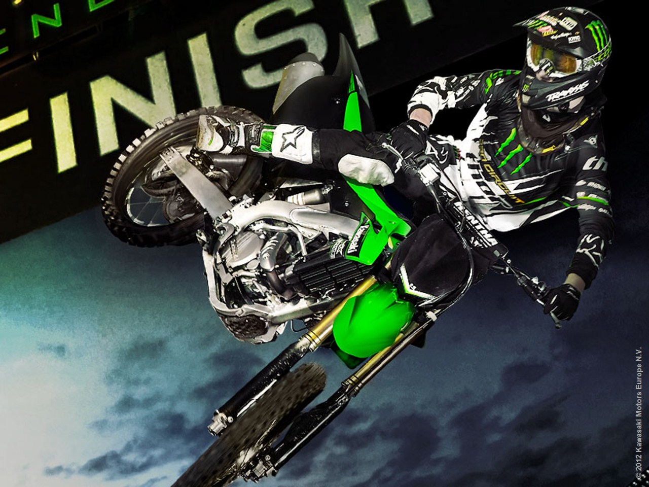 Обои Кавасаки kx250f
